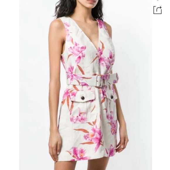 Zimmermann Dresses & Skirts - Zimmermann linen floral belted mini - size 2